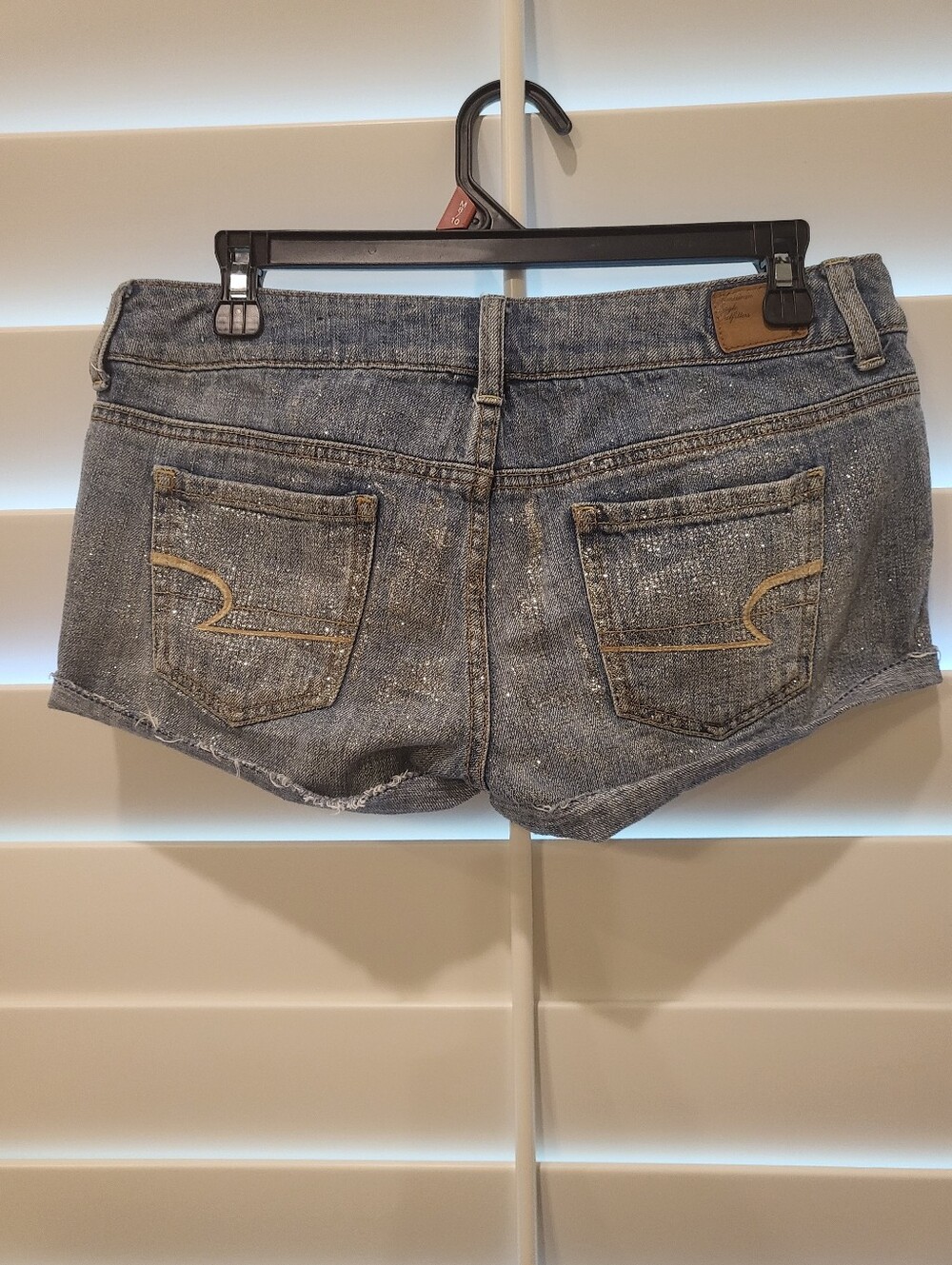 Y2K American Eagle Glitter Shorts Size 4